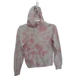 Artist Union Sweater Mens Small Pink Sweatshirt Hoodie Pullover Tie Dye Hippie
